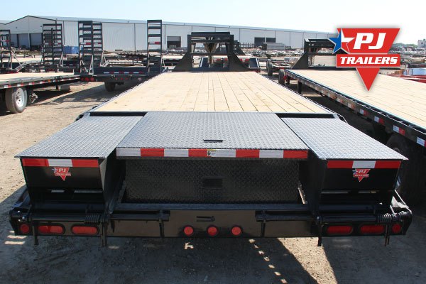 PJ Trailers 5 ft. Dovetail with 4 Flip-Over Ramps