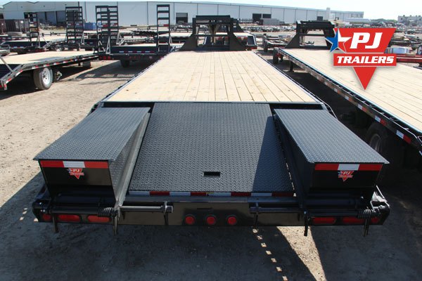 PJ Trailers 5 ft. Dovetail with 4 Flip-Over Ramps